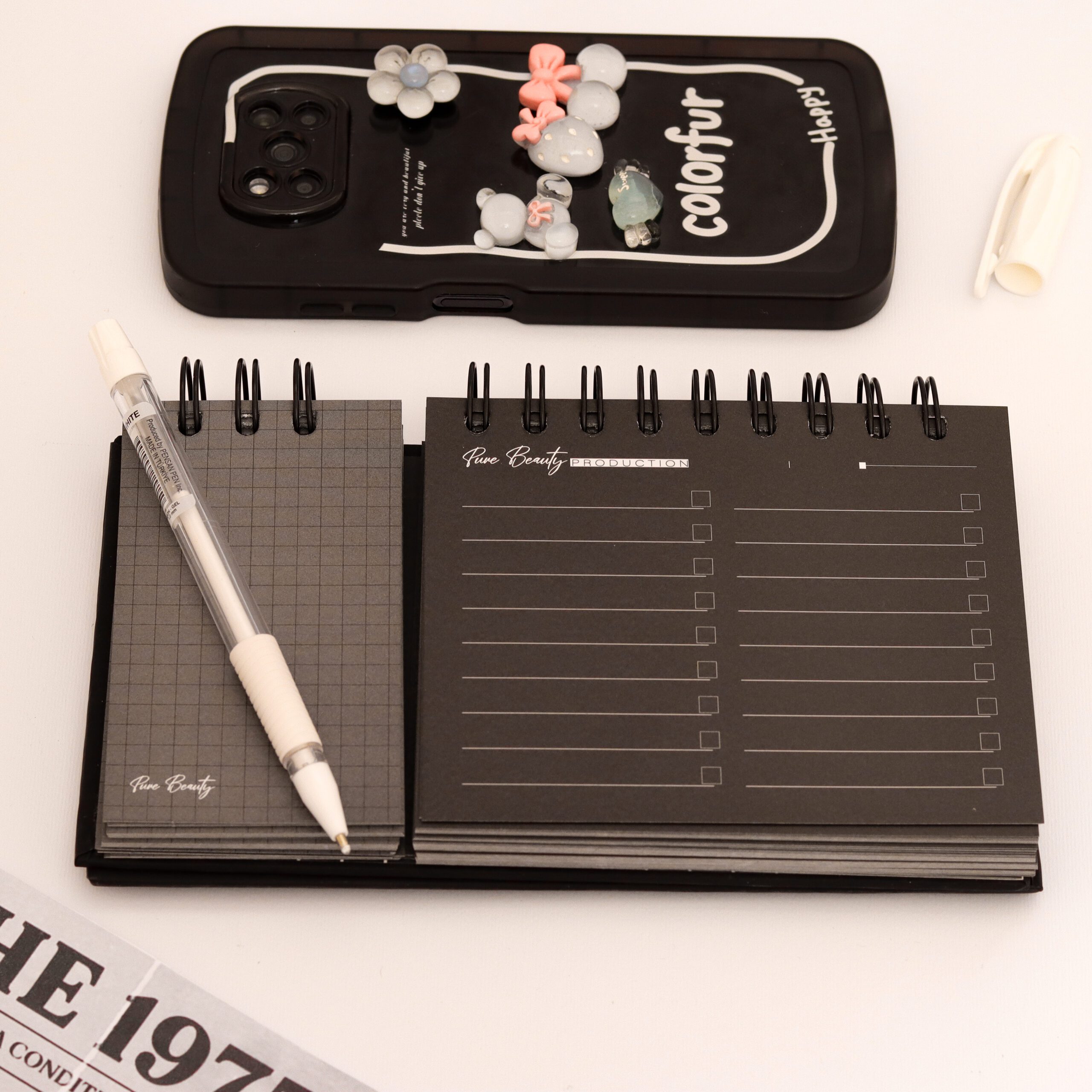 تودولیست سفید ومشکی سایز(11*20)